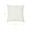 Hello Honey® White Square Modern Geometric Quilted Pillow Cover